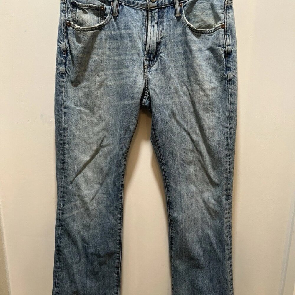 Vintage Gap 1969 Jeans Mens 32x29 Blue Relaxed Fit Straight Leg Light Wash Denim
